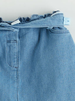 Beli Lastikli K?z ?ocuk Jean Etek