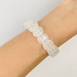 Браслет из молочного Кварца 21 см