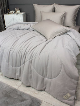 Muslin & Satin Solid color (серебрети беж) комплект