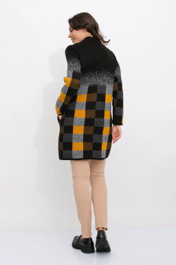 ЗЛАТА Кардиган К 675 ст/горчичный микс