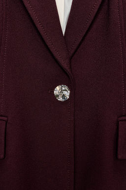 BLAZER ENTALLADA HOMBROS MARCADOS / Burgundy - Zara фото 11
