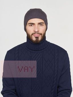 Шапка мужская 192-8503. 585 графит