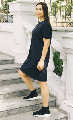 Платье-футболка 95% ХЛОПОК