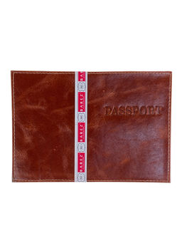 Обложка на паспорта из натуральной кожи, цвет коричневый
