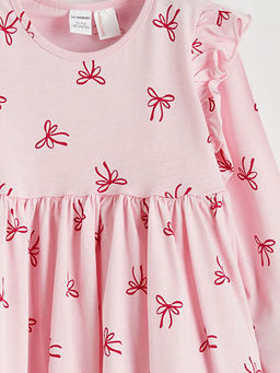 Kurdele Bask?l? F?rf?rl? K?z ?ocuk Elbise