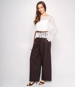 Лонгслив+топ #КТ2979, белый