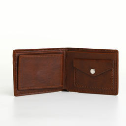 Портмоне мужское «Сайф», без застёжки, отдел для карт, монет, коричневое