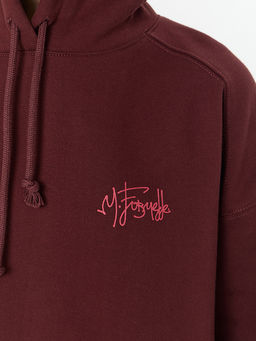 Теплое худи женское коричневое с начесом