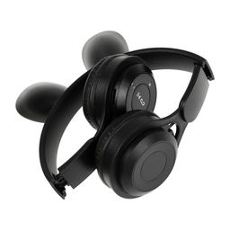 Наушники детские, беспроводные, накладные, с ушками зайца, Y08R, Bluetooth 5.1, с микрофоном, с подсветкой, 400 мАч, чёрные