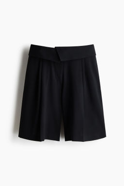 Bermudas con cintura plegada