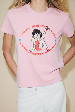 WASHED-EFFECT BETTY BOOP® T-SHIRT - Zara фото 3