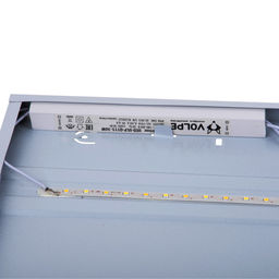 ULP-Q115 6060-36W/4000K+6500K WHITE Светильник светодиодный потолочный универсальный. Белый свет(4000K)/Холодный свет(5000К)/Дневной свет(6500K). Рассеиватель призма. Встроенный и/п. Корпус белый. ТМ Volpe