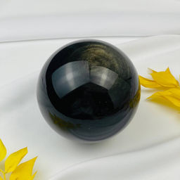 Шар из Обсидиана золотистого
