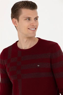 Мужской бордово-красный свитер - U.s. polo assn фото 2