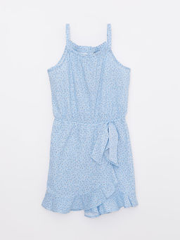 Bisiklet Yaka Desenli Ask?l? K?z ?ocuk Tulum