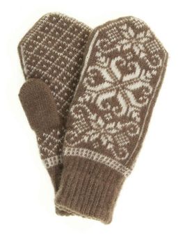 Варежки женские "Паук и снежинки" ПП 3237-11