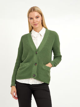 кардиган женский из хлопка с крупными пуговицами - Glenfield фото 5