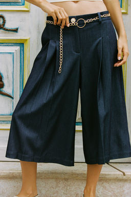 CHAIN BELT LONG BERMUDA SHORTS - Zara фото 3