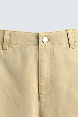 PANTAL?N BALLOON FIT LAVADO / Amarillo claro