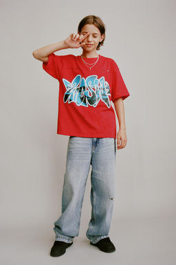 RIPPED RELAXED BAGGY JEANS - Zara фото 5