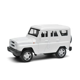 Машина металл UAZ Хантер длина 10,5 см, инерция, белый