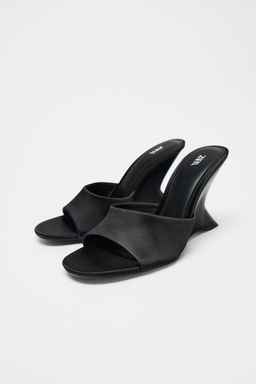 ASYMMETRIC WEDGE SANDALS - Zara фото 3