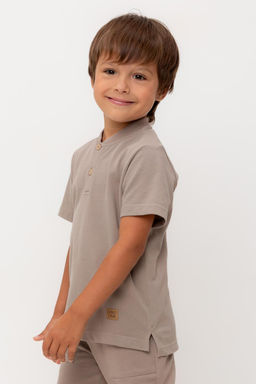 КР 302584/коричневый к554 фуфайка (футболка) для мал - Crockid фото 4