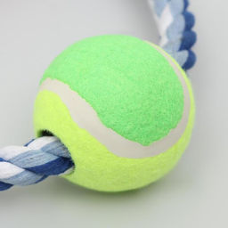 Игрушка тренировочная канатная с ручкой Канат с мячом, 140 г - Пижон фото 4