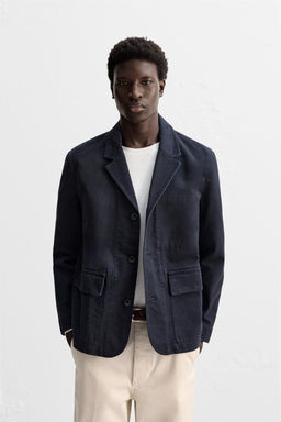 WASHED COTTON BLAZER