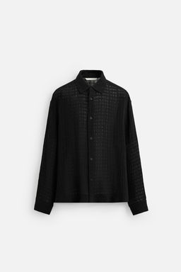 JACQUARD LINEN/COTTON SHIRT - Zara фото 8