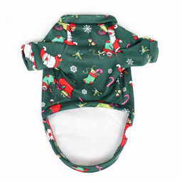 Кофта новогодняя для животных Подарки, размер M, зеленый (ДС 30, ОШ 26, ОГ 38 см) - Simaland фото 7