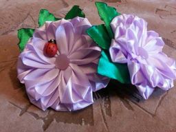 Цена за 2 шт. Банты малые с листочками