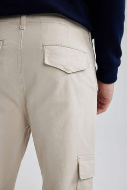 Прямые габардиновые брюки с карманами-карго и карманами Relax Fit - Defacto фото 6