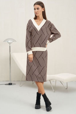 Костюм юбочный 4626 шоколад