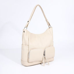 Сумка-тоут на молнии, 3 наружных кармана, цвет бежевый - Simaland фото 3