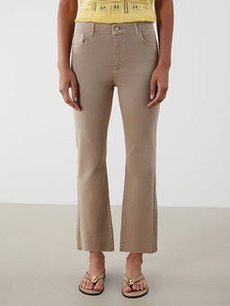 Crop Flare Kad?n Jean Pantolon