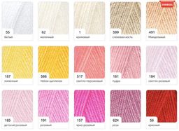 Цена за 5 мотков пряжи MY BАBY