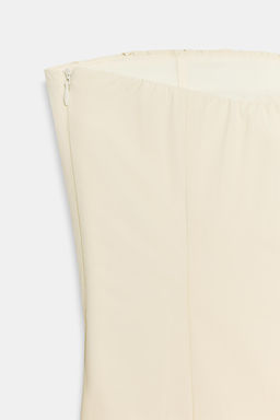 VESTIDO MIDI VOLANTES RELIEVE / Marfil - Zara фото 8