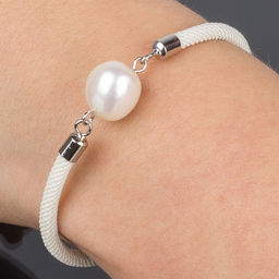 Браслет регулируемый с Жемчугом - Радуга самоцветов фото 2