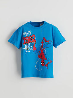 Spider-Man Bask?l? Erkek ?ocuk Ti??rt 2li