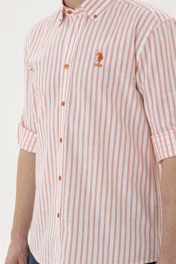 Мужская рубашка с длинным рукавом RED - U.s. polo assn фото 6