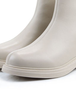 01-XKL21-225R BEIGE Ботинки демисезонные женские (натуральная кожа, байка)