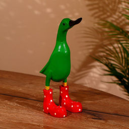 Сувенир «Утка зелёная», 27 см, дерево