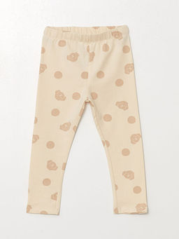 Beli Lastikli Bask?l? K?z Bebek Tayt