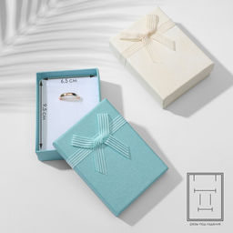 Цена за 6 шт. Коробочка подарочная под набор «Гипюровый бант», 7×10 см, МИКС