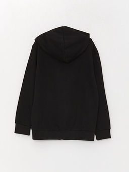 Kap??onlu Basic Uzun Kollu Erkek ?ocuk Fermuarl? Sweatshirt - Waikiki фото 2