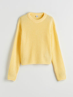 Bisiklet Yaka K?z ?ocuk Triko Kazak