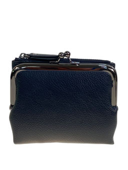 Женское портмоне из натуральной кожи, цвет черный