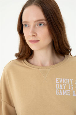 U. S. Polo Assn Женский свитшот песочного цвета - U.s. polo assn фото 2