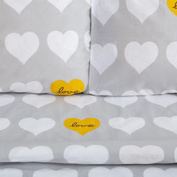 Постельное белье Этель дуэт Heart 143*215см-2шт,220*240см,70*70см-2шт  фото 3